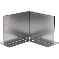 Inwendige hoek Kantopsluiting Double (flg) 10 cm - Verzinkt