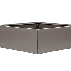 Bloembak vlak - 120x120x40 cm Taupe