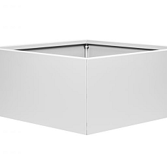 Bloembak vlak - 90x90x40 cm Wit