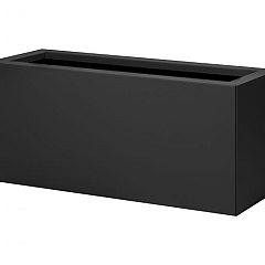 Bloembak vlak - 30x90x40 cm Grafiet zwart