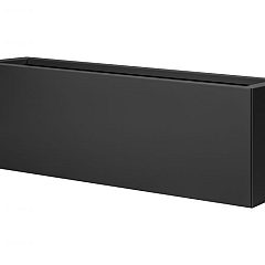 Bloembak vlak - 30x150x40 cm Grafiet zwart