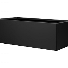 Bloembak vlak - 60x150x40 cm Grafiet zwart