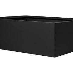 Bloembak vlak - 150x180x40 cm Grafiet zwart