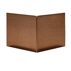 Uitwendige hoek Kantopsluiting Single & Single flex 10 cm - Corten