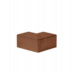 Hoekstuk voor U-profiel gelijkzijdig 6 cm - Corten