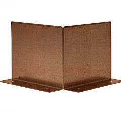 Uitwendige hoek Kantopsluiting Double (flg) 10 cm - Corten
