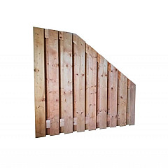 Redvision geschaafd plankenscherm 19-planks 16mm 180x180/90cm verticaal geïmpregneerd