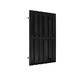 Jumbodeur geschaafd naaldhout 15 mm op verstelbaar frame 100x195cm geïmpregneerd en zwart gespoten