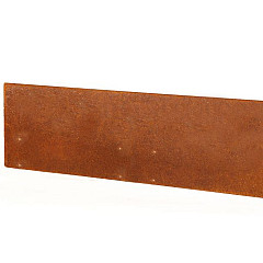 Kantopsluiting Cortenstaal Single 300cm x 27,7cm