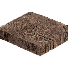 Timberstone tegel 22x22,5x5 coppice brown