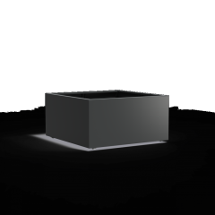 CARREZ met wielen 1200x1200x600mm Aluminium (AFWL4.2)