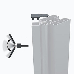 Boston Variabel hoekprofiel montageset | RAL9005