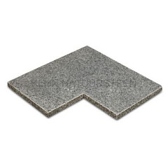 Afdekplaat-Vijverrand Graniet Antraciet G654 50x15x3cm hoekstuk MF