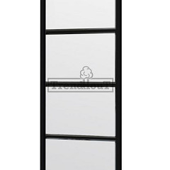 Steel Look raam 844x2200mm zwart module A-04