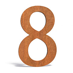 Huisnummer 79x5x120mm Corten 5mm (8 Corten)