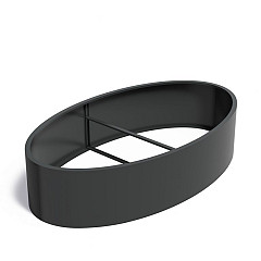 ELLIPSE zonder bodem 2800x1600x600mm Aluminium (AELW1)