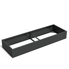 CARREZ zonder bodem 3000x1000x400mm Aluminium (AFW18.2)