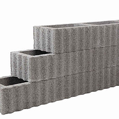 Kubusflor Grijs 40x30x25cm