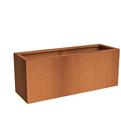 CARREZ met bodem 1500x400x800mm Corten (CA24.1)