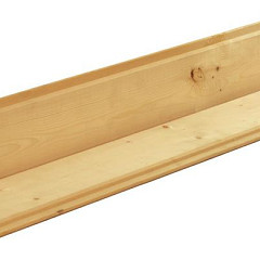 Vuren blokhutprofiel geschaafd 2,8x14,5x300cm groen geïmpregneerd