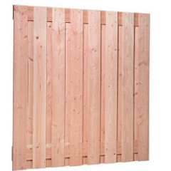 Douglas geschaafd plankenscherm 17-planks 18mm 180x180cm onbehandeld