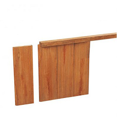 Hardhouten Azobé  geschaafde damwand 3,0x20,0x250cm (werkend 18,5 cm).