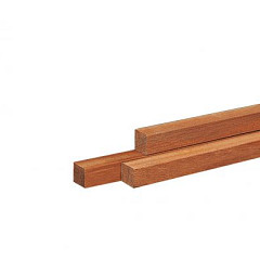 Hardhouten Azobé Paal fijnbezaagd gepunt 4x4x100cm