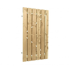 Jumbodeur met slotgat geschaafd Vuren 15mm op verstelbaar stalen frame 100x200cm recht verticaal