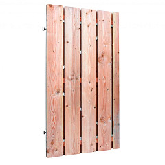 Douglas fijnbezaagde plankendeur op verstelbaar stalen frame 19mm 100x190cm onbehandeld