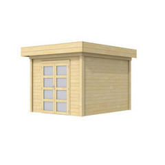 Vuren Topvision Premium Bosuil 300x300cm lichtgrijs gespoten