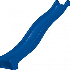 Kunststof glijbaan 290x50cm 150cm hoog blauw