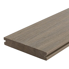 WPC 22,5x138mm Fiberdeck Premium | massief | 2-zijdig Light Grey 300cm
