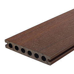 WPC 22,5x138mm FIberdeck Premium | ronde kamer | 2-zijdig | Ipé 300cm