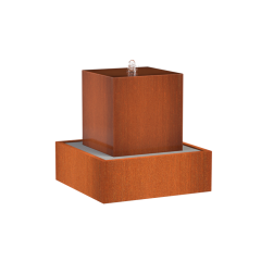 Waterblok  700x700x700mm Corten 3mm (CWB1)