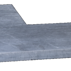 Afdekplaat-Vijverrand Blue Stone Linea 50/25x50x3cm hoekstuk