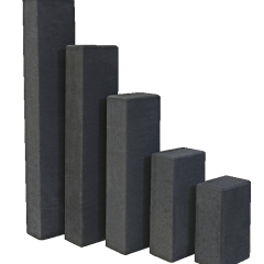 Betonpalissade 12x18,5x30cm Zwart | OP=OP