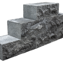 Stapelblok Castle Rock Pacific Black G693 40x20x15cm
