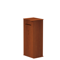 Pakket Brievenbus Corten Case 500x400x1200mm (PCC1)