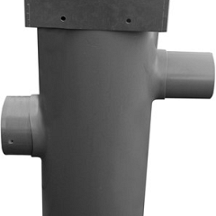 Hydroblob Zandvangput met loofscheider ZVP-MR-VZ 615H Ø 20cm, in- en uitlaat Ø 100mm