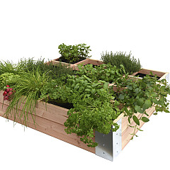Douglas minigarden vierkante meter 100x100x20cm onbehandeld