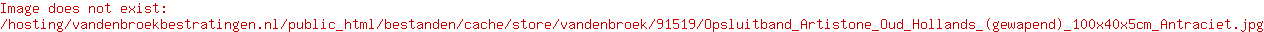 Opsluitband Artistone Oud Hollands (gewapend) 100x40x5cm Antraciet