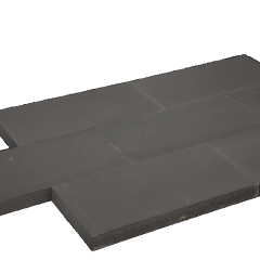 Tuintegel 25x50x5cm Antraciet mini facet