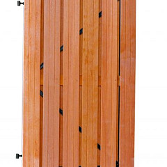Hardhouten plankendeur 100x180cm op zwart stalen frame